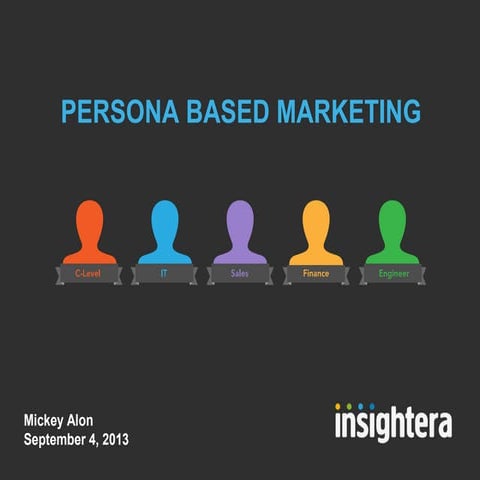 Persona Based Marketing 