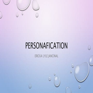 Personification