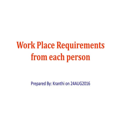 Personality Description