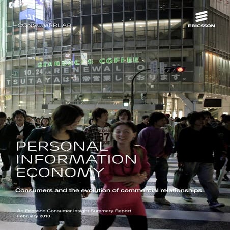 Ericsson ConsumerLab: Personal Information Economy 