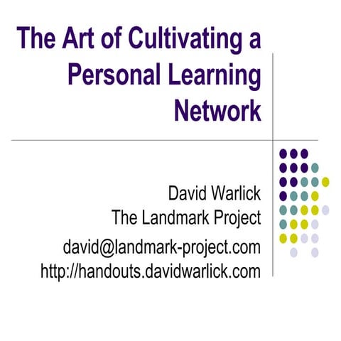 Personal Learning Networks
