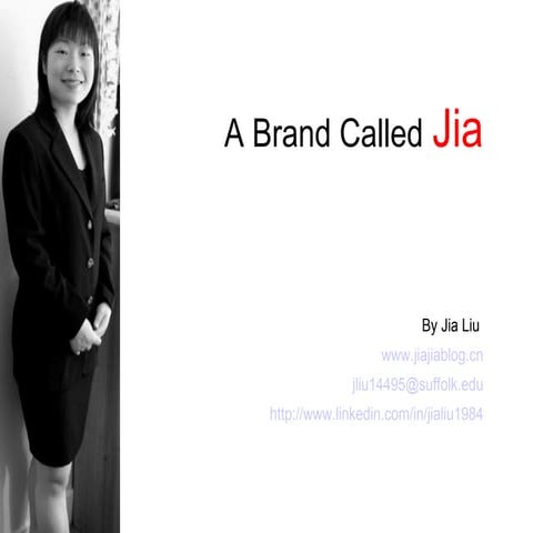 Personal Statement Of Jia Liu-Updated PPT Resume