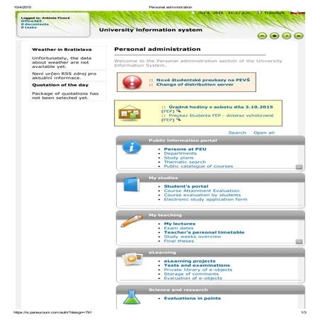 Personal administration