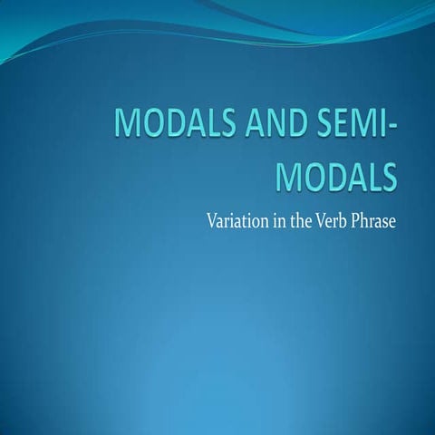 Personal and logical meanings of modals