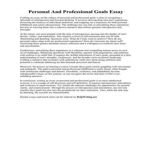 Personal And Professional Goals Essay.pdf