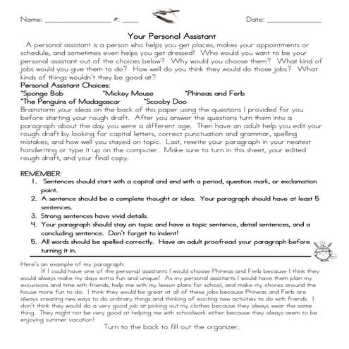 Personal assistant pow