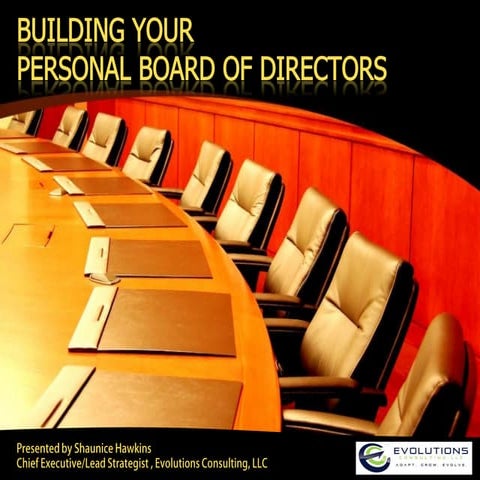 Personal Board of Directors Presentation