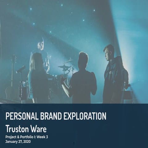 Personal brand Exploration Keynote - Truston Ware 