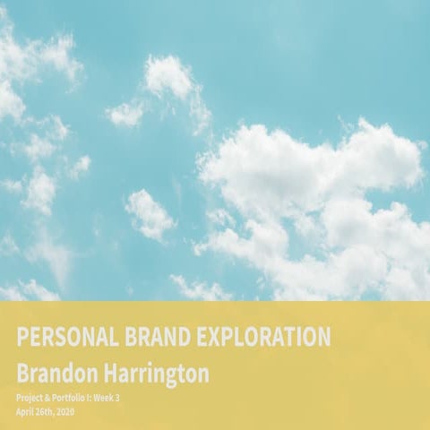 Brandon Harrington Personal Brand Canvas
