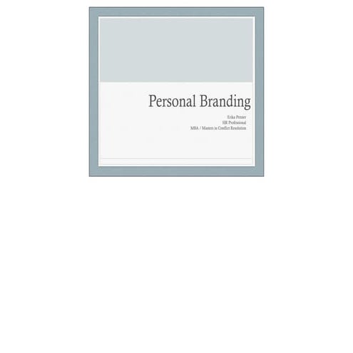 Personal Branding