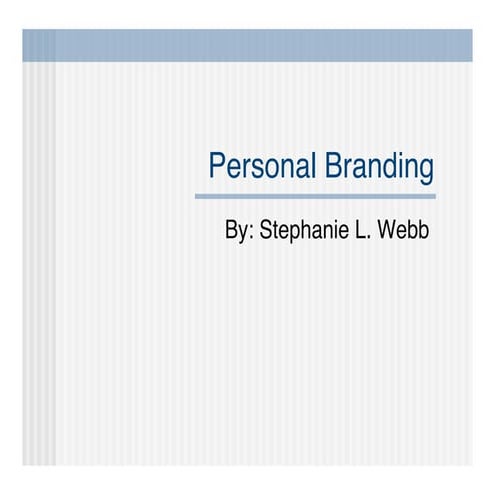 Personal Branding