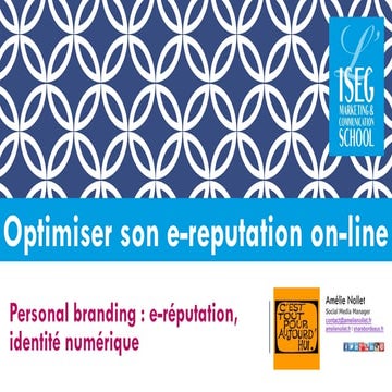 Personal branding, créer sa marque personnelle, surveiller on e-reputation.