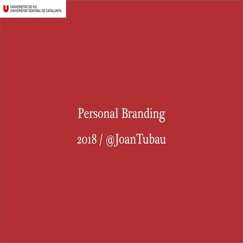 (1/15) Personal Branding - Set Up