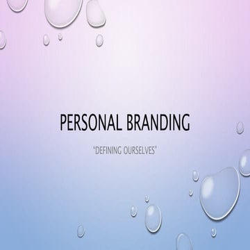 Personal Branding