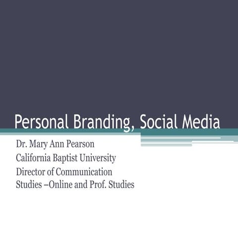 Personal branding pearson asa