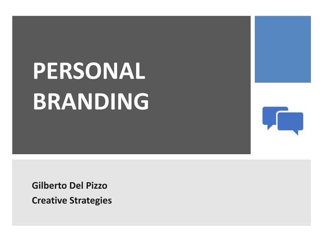 Personal branding 2021