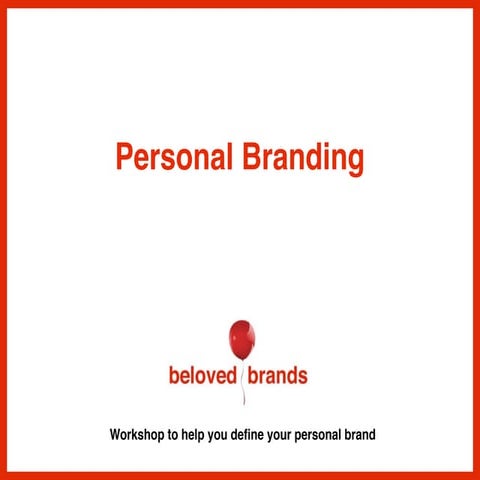 Personal Branding Workshop