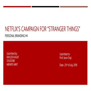 Netflix Personal Branding #4 | PPTX