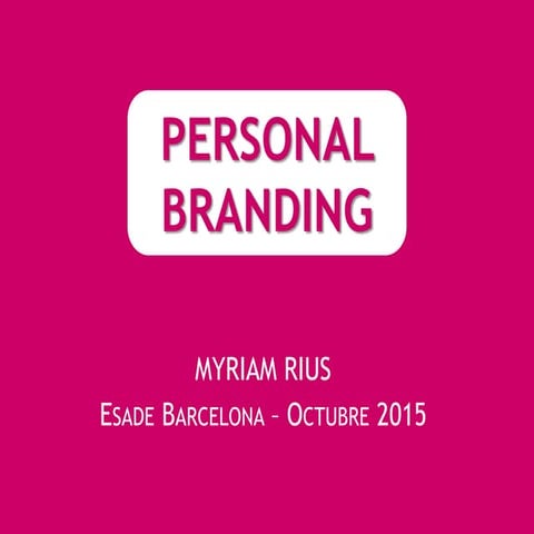 Personal branding