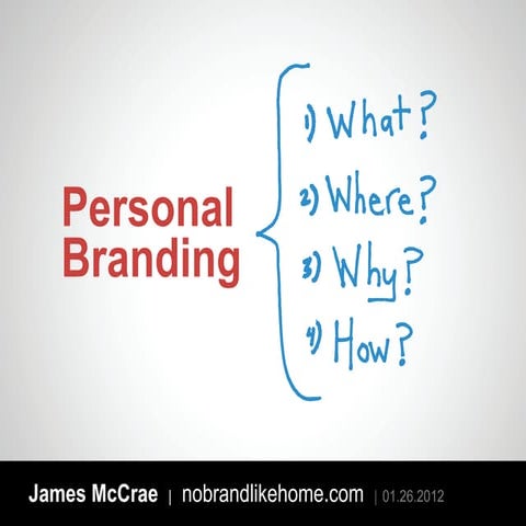 Personal Branding: What? Where? Why? How?