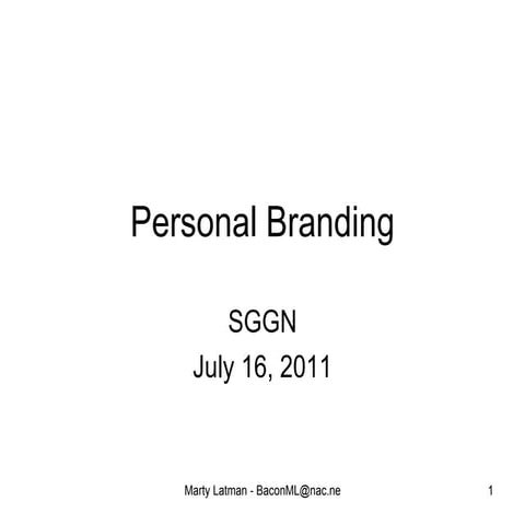 Personal Branding