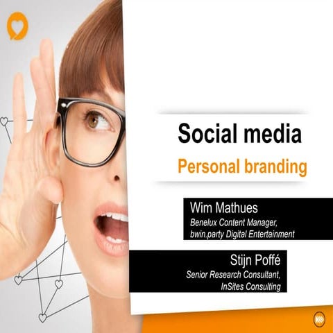 Personal branding via social media (by Stijn Poffé)