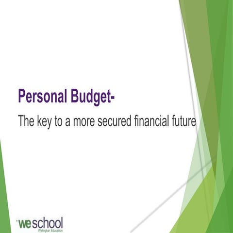 Personal budgeting