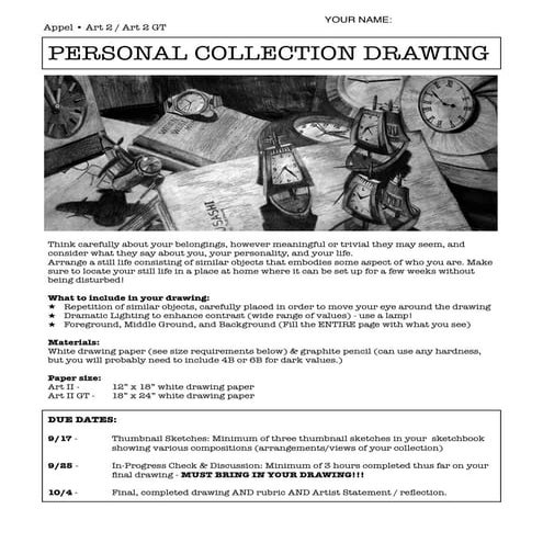 Personal collection hw 2013