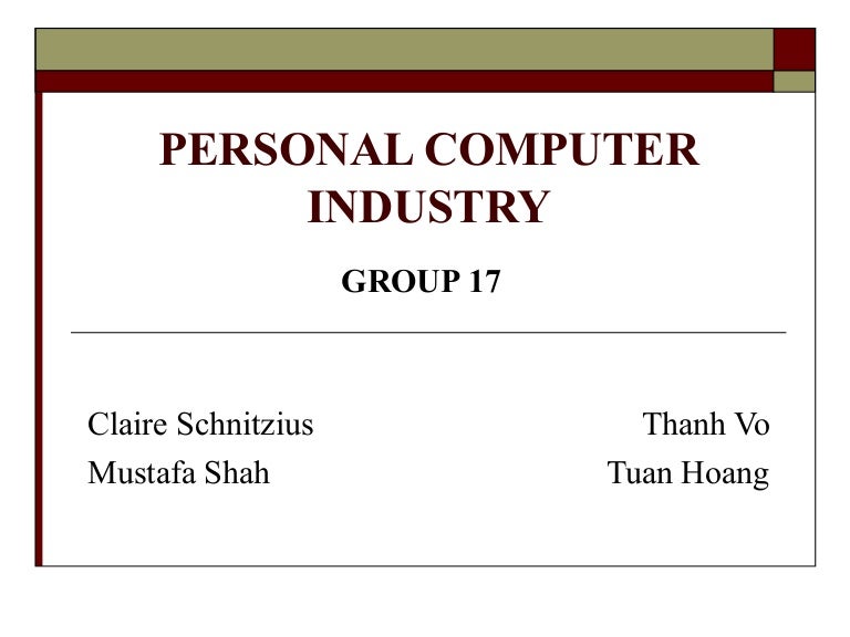 Personal Computer Industry Final Version