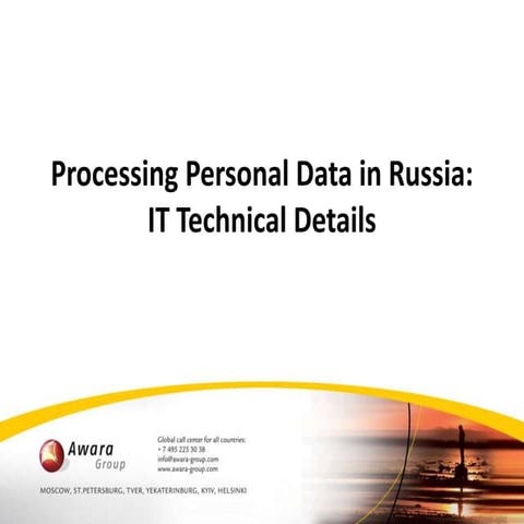 Personal Data Processing in Russia | PPT