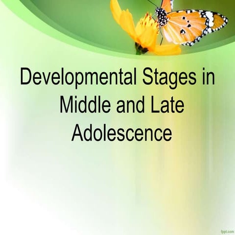 Personal development: human developmental stages