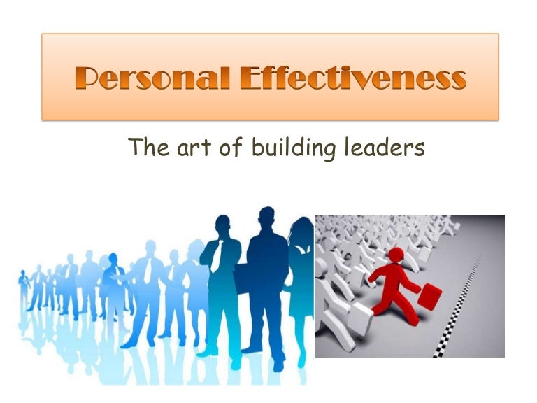 Personal effectiveness