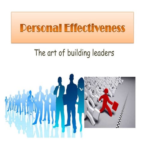 Personal effectiveness