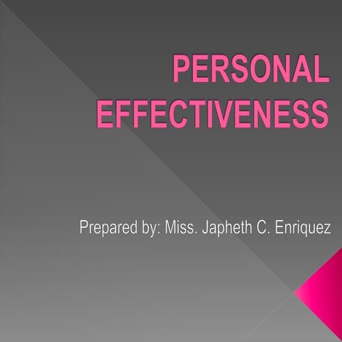 Personal effectiveness(per dev)