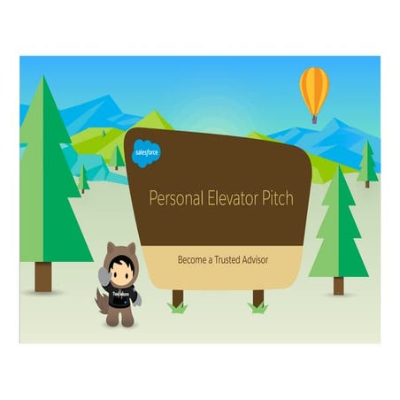 Personal Elevator Pitch