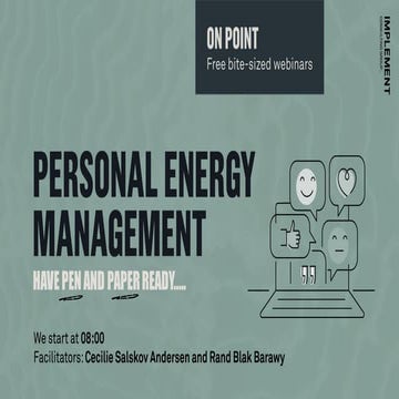 Personal energy management