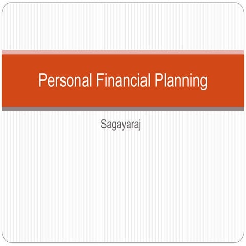 Personal financial planning