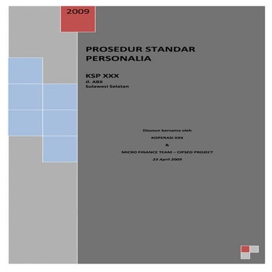 Prosedur Standar Operasional 