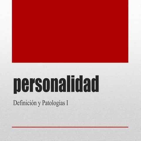 Trastornos de la Personalidad DSM-5