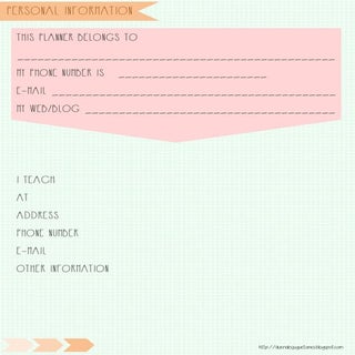 Personal information