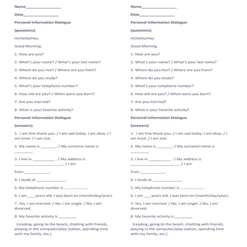 PERSONAL INFORMATION DIALOGUE.docx....... | DOCX