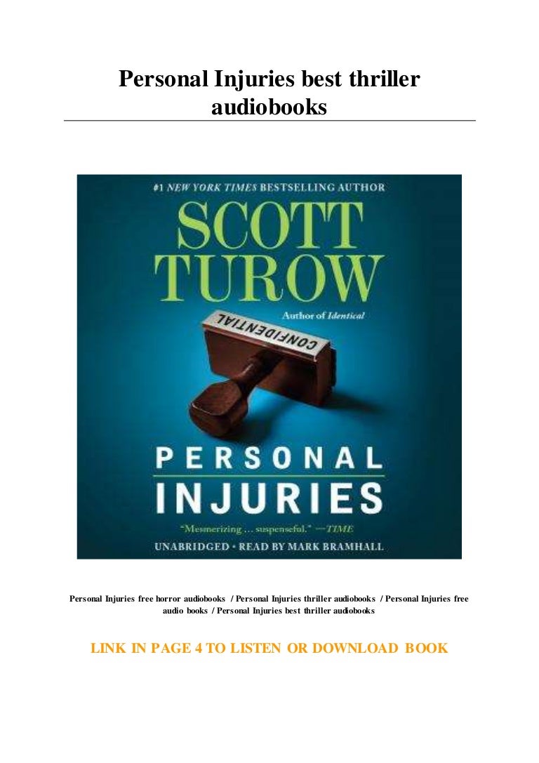 Personal Injuries best thriller audiobooks