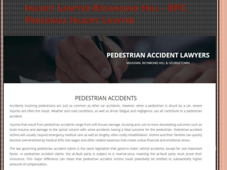 Injury Lawyer Richmond Hill