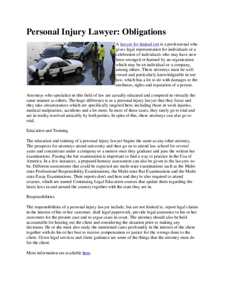 la personal injury lawyer