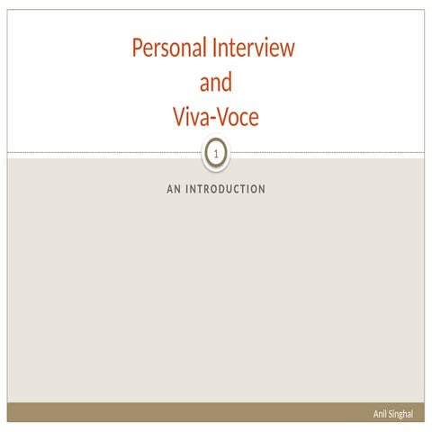 Personal Interview.pptx personal interview questions | PPTX