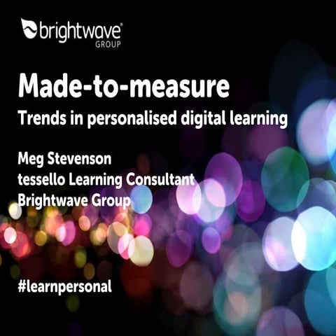 Made-to-measure: Trends in personalised digital learning