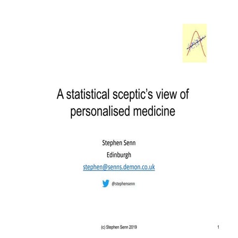 Personalised medicine a sceptical view