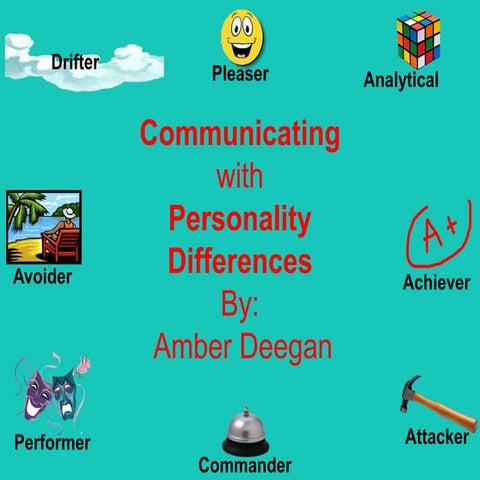 Communicating with Personality Differences | PPSX