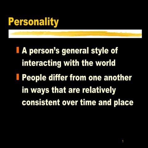 Personality