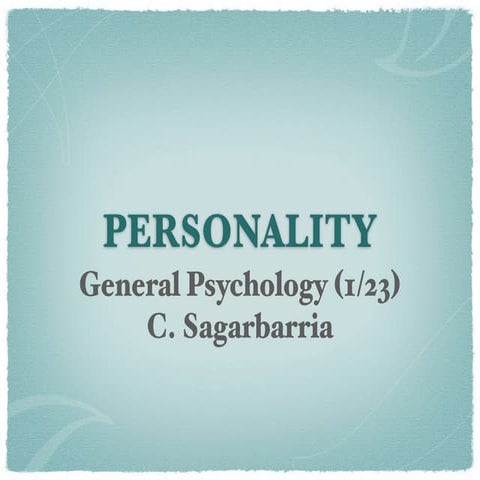 Personality